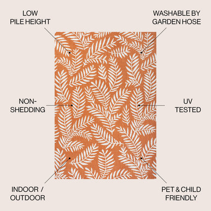 Tappeto per interni ed esterni JONATHAN Y Galon Palm Frond