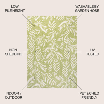 Tappeto per interni ed esterni JONATHAN Y Galon Palm Frond