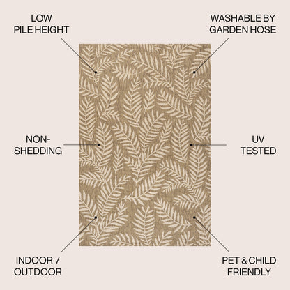 Tappeto per interni ed esterni JONATHAN Y Galon Palm Frond