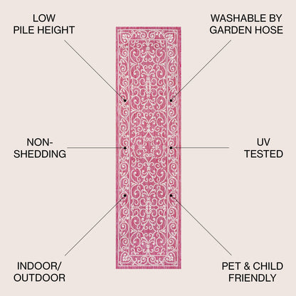 Tappeto per interni/esterni con trama a filigrana JONATHAN Y