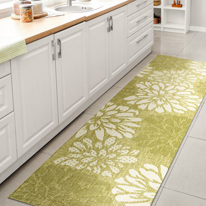 Tappeto per interni/esterni con trama floreale JONATHAN Y