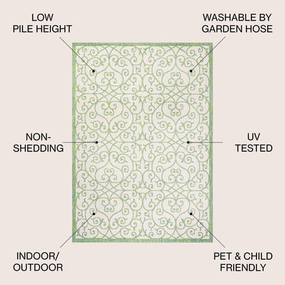 Tappeto per interni/esterni JONATHAN Y Ourika con trama testurizzata