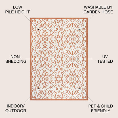 Tappeto per interni/esterni JONATHAN Y Ourika con trama testurizzata