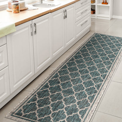 Tappeto per interni/esterni con trama testurizzata JONATHAN Y Zinnia