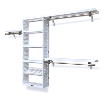 Sistema di armadi a muro in legno massello John Louis Home bianco