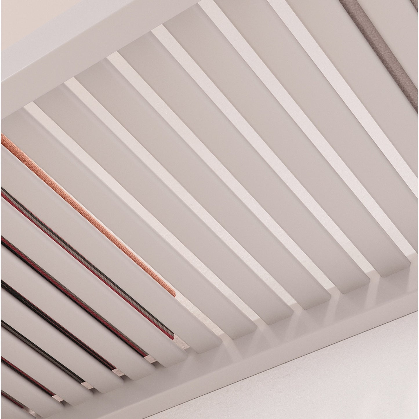 Sistema di armadi a muro in legno massello John Louis Home bianco