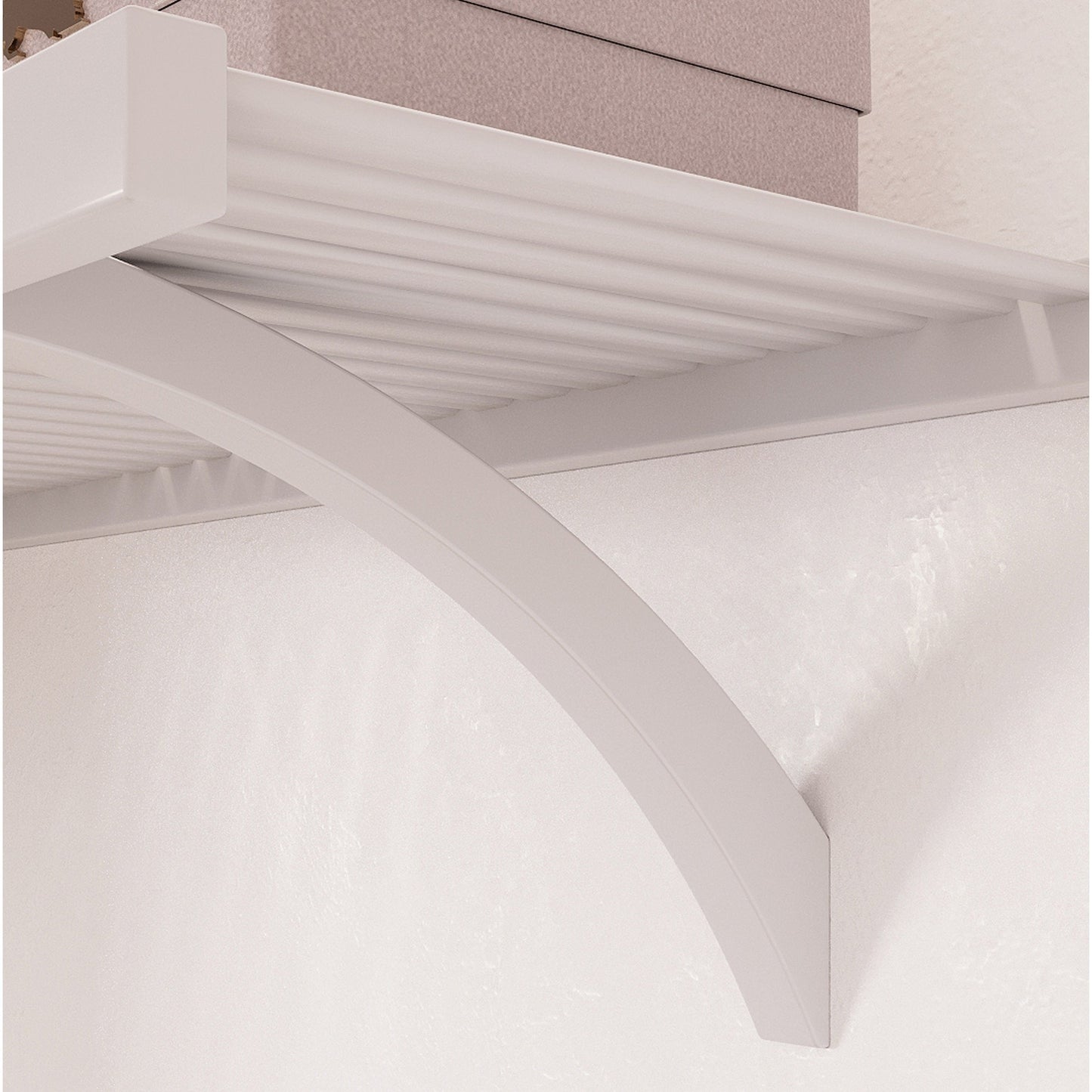 Sistema di armadi a muro in legno massello John Louis Home bianco