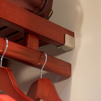 Sistema di armadiatura Simplicity in legno massello John Louis Home Reach-In Mogano rosso