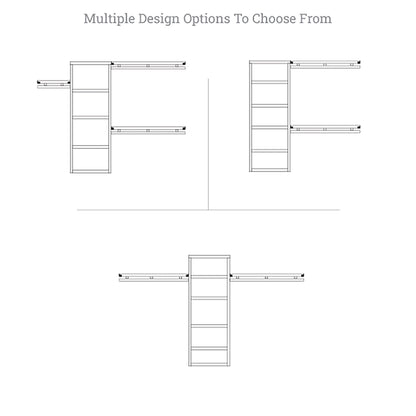 Sistema di armadiatura Simplicity in legno massello John Louis Home Reach-In Mogano rosso