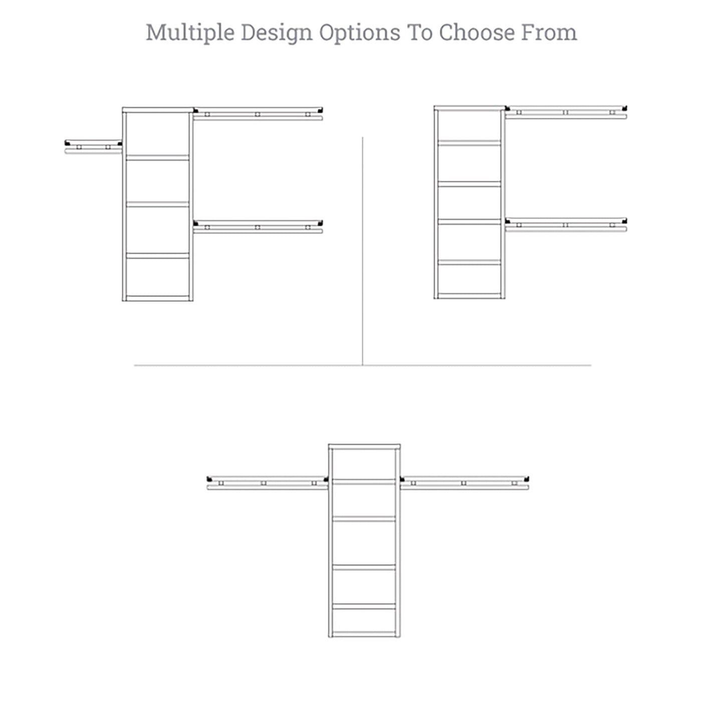 Sistema di armadiatura Simplicity Reach-In in legno massello John Louis Home Espresso