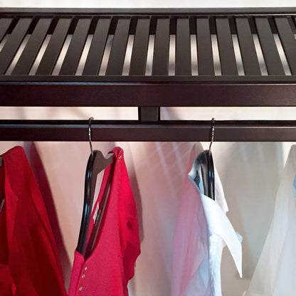 Sistema di armadiatura Simplicity Reach-In in legno massello John Louis Home Espresso