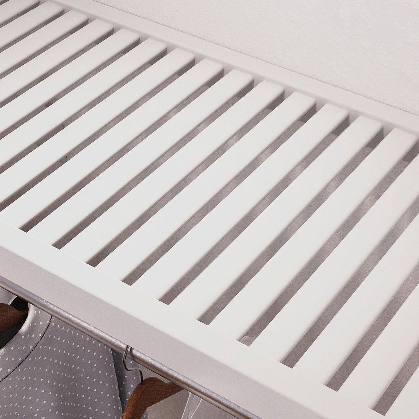 Sistema di armadi a muro John Louis Home in legno massello con 3 cassetti, bianco