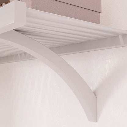 Sistema di armadi a muro John Louis Home in legno massello con 3 cassetti, bianco