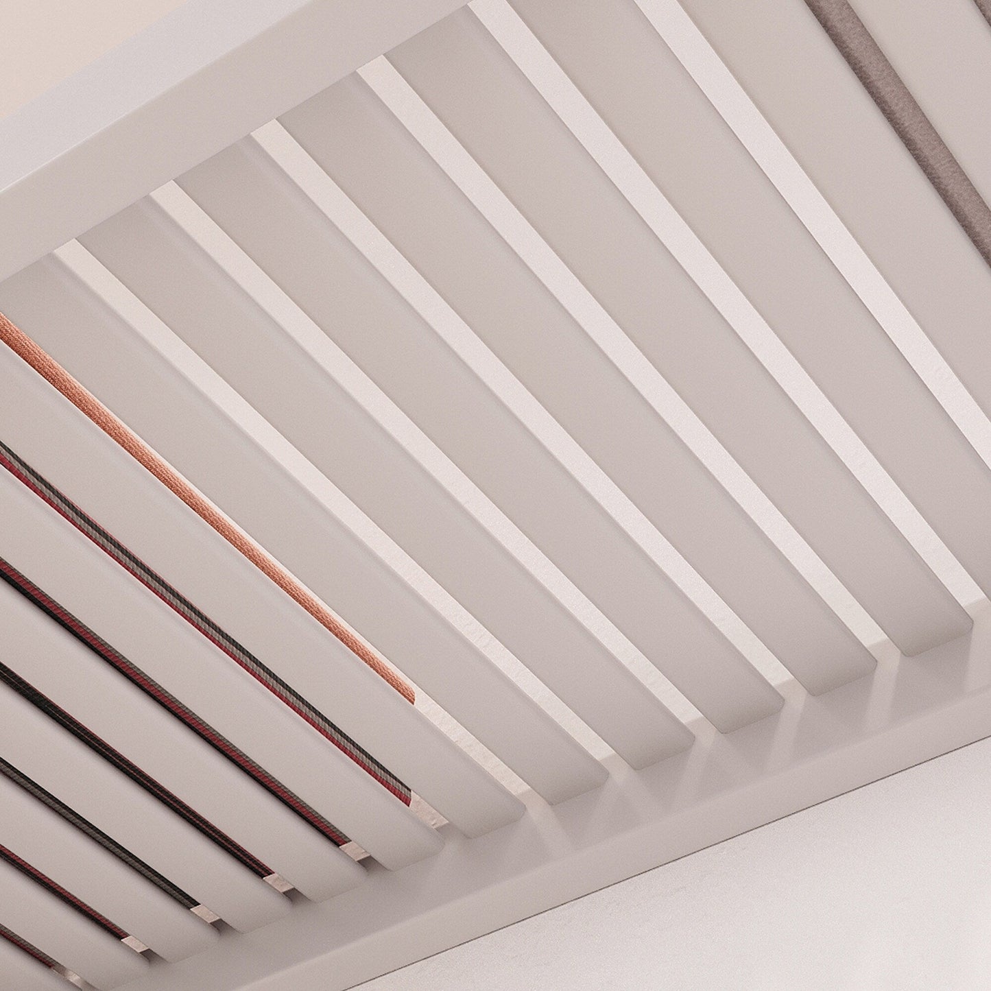 Sistema di armadi a muro John Louis Home in legno massello con 3 cassetti, bianco