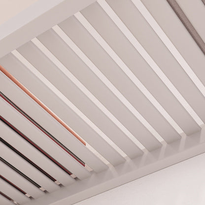 Sistema di armadi a muro John Louis Home in legno massello con 3 cassetti, bianco