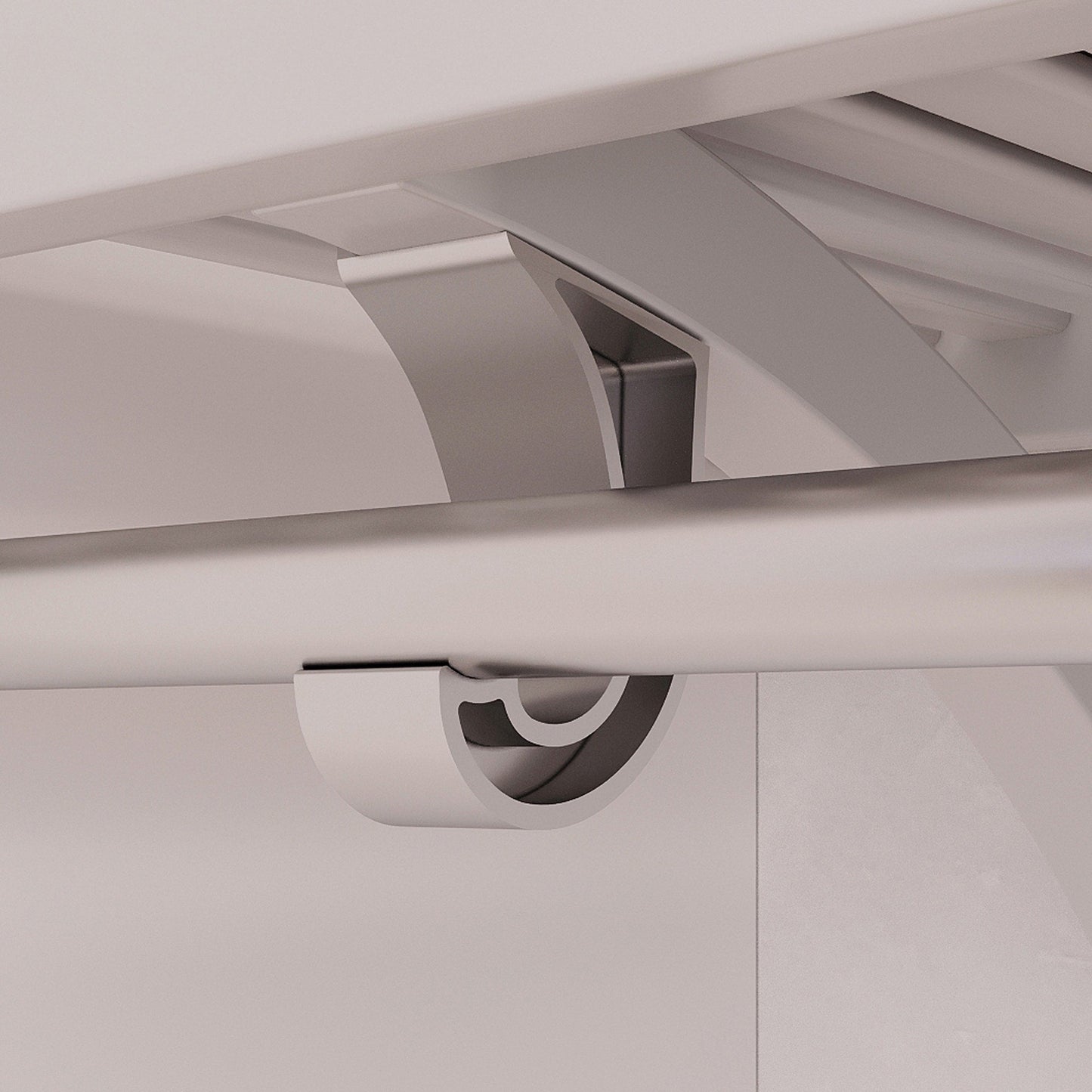 Sistema di armadi a muro John Louis Home in legno massello con 3 cassetti, bianco