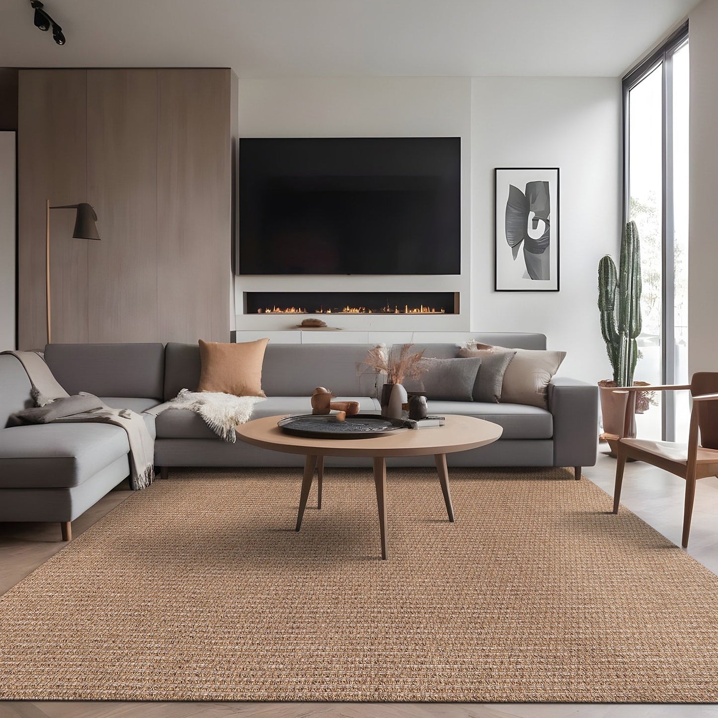 Tappeto Beverly in iuta anti-pelo, facile da pulire