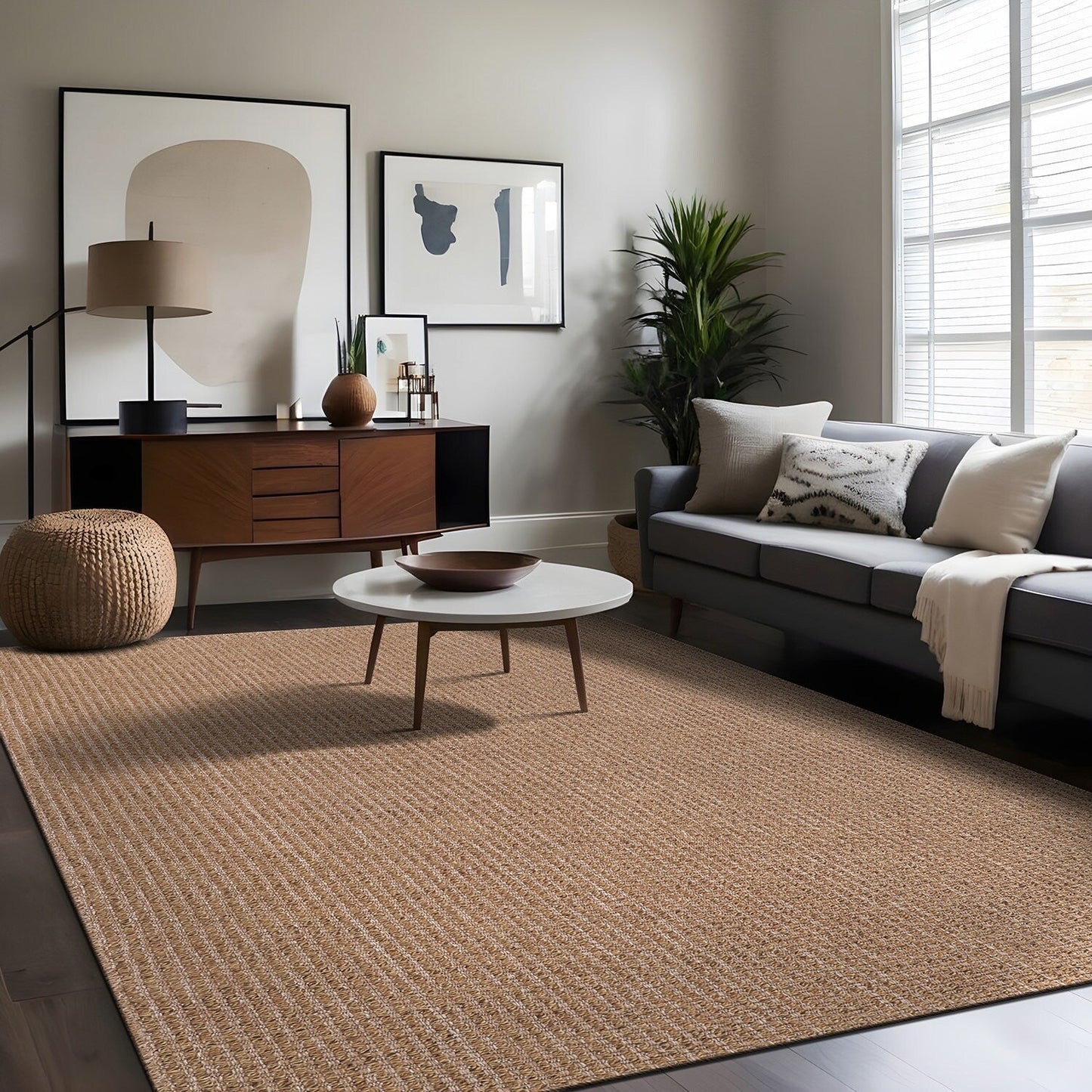 Tappeto Beverly in iuta anti-pelo, facile da pulire