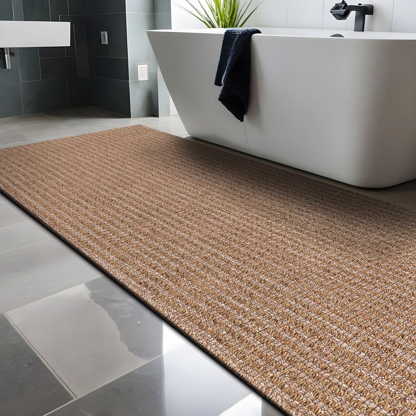Tappeto Beverly in iuta anti-pelo, facile da pulire