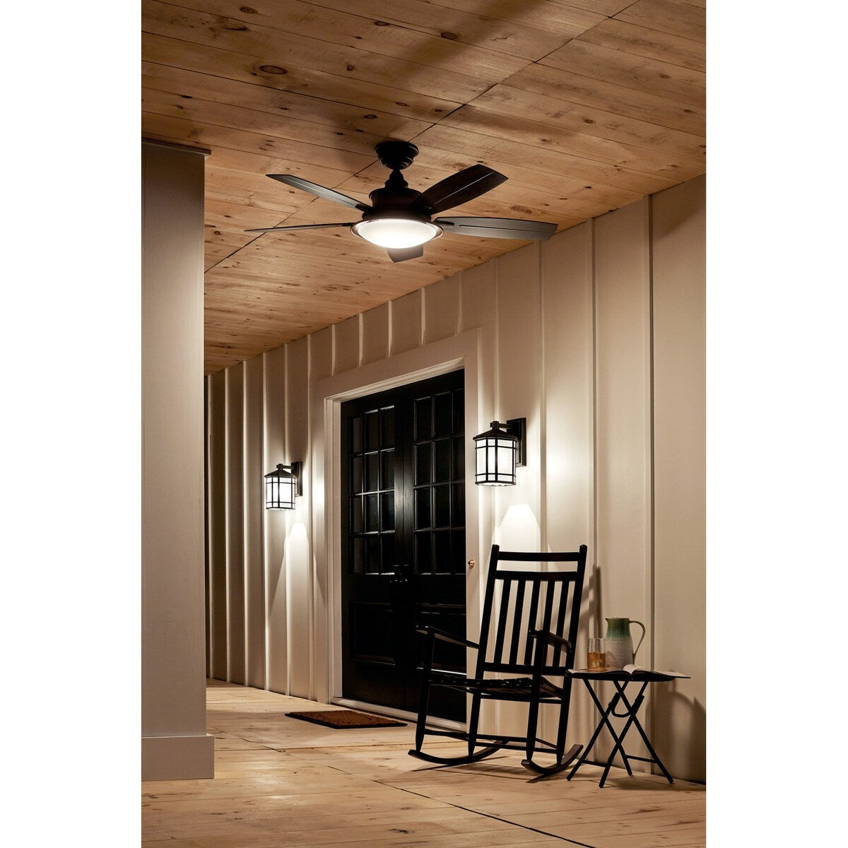 Ventilatore da soffitto a LED Kichler Cameron 52 a 5 pale con telecomando