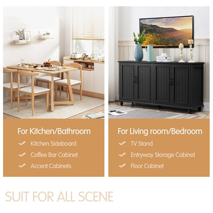 Credenza da cucina, mobile bar, mobiletto portaoggetti decorativo