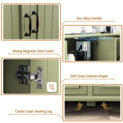 Credenza da cucina, mobile bar, mobiletto portaoggetti decorativo