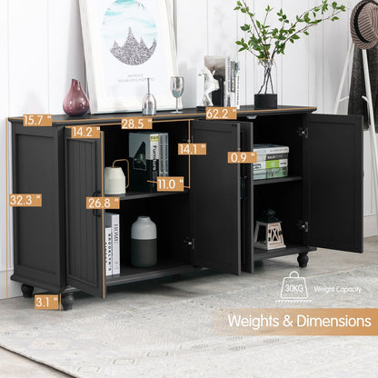 Credenza da cucina, mobile bar, mobiletto portaoggetti decorativo