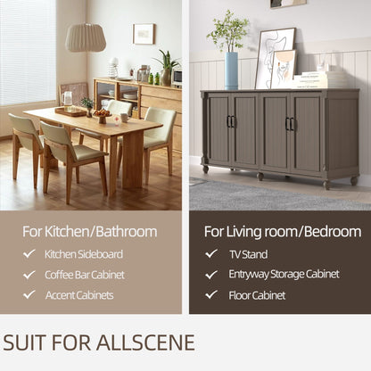 Credenza da cucina, mobile bar, mobiletto portaoggetti decorativo