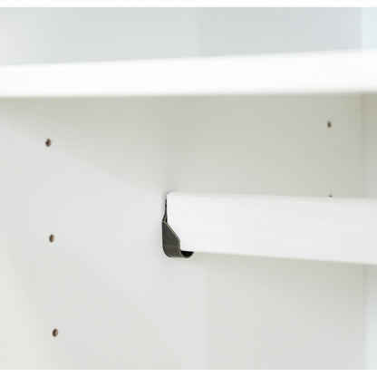 Armadio guardaroba Kyle a 4 ante in legno massello al 100% di Palace Imports con ante in legno massello o a specchio