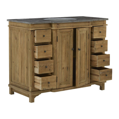 Pannello superiore in pietra rustico per mobiletto da bagno