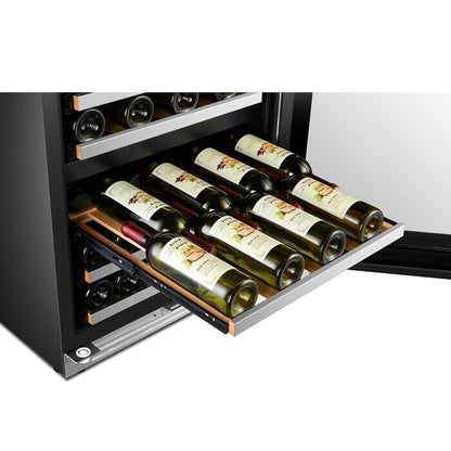 Refrigeratore per vino con compressore a doppia zona LanboPro da 24 pollici e 44 bottiglie