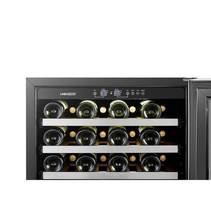 Refrigeratore per vino con compressore a doppia zona LanboPro da 24 pollici e 44 bottiglie