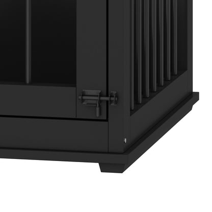 Grande cuccia angolare per cani per 2 cani, gabbia a forma di L - 58,7X41,1