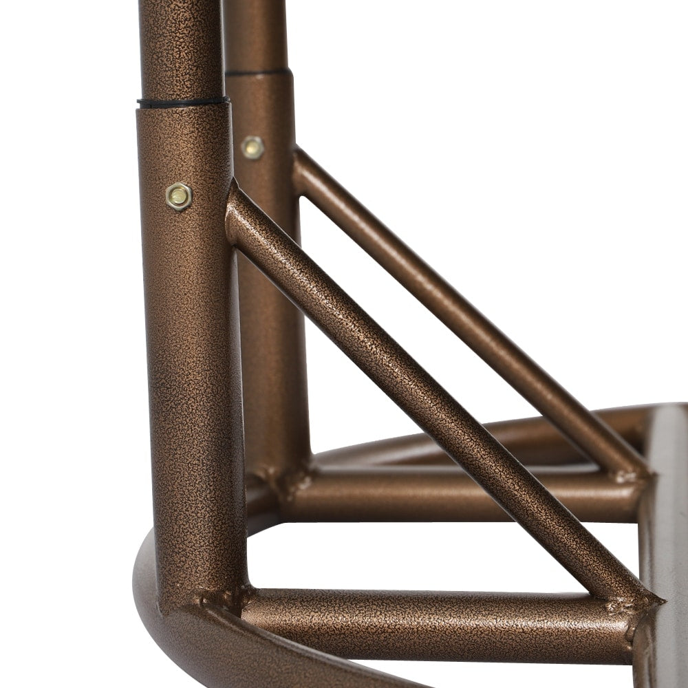 Sedia a forma di uovo sospesa LeisureMod per 2 persone con supporto - Amaca da esterno/interno in rattan e vimini per patio con cuscini