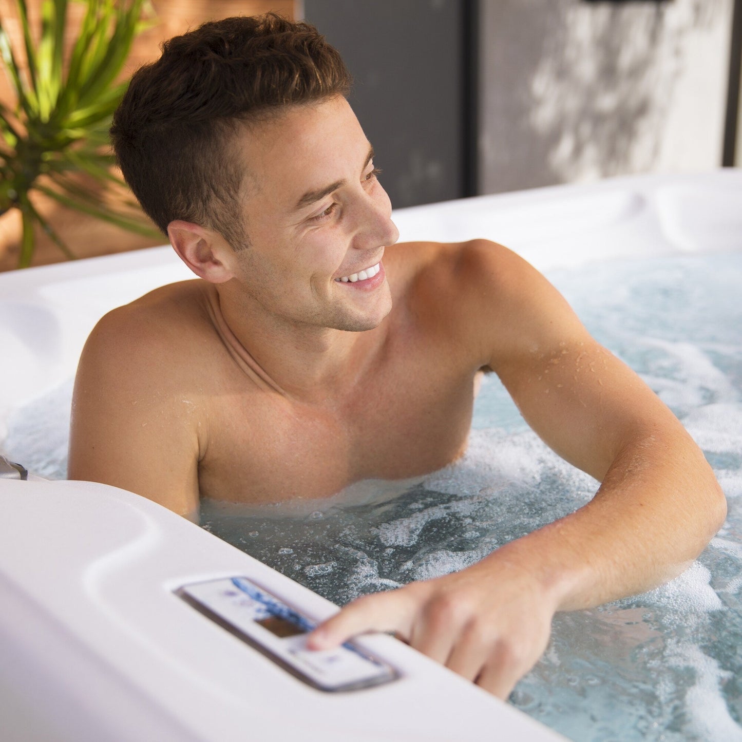 Lifesmart LS450DX Spa Plug and Play da 7 persone, 22 getti, 110 V, con cascata