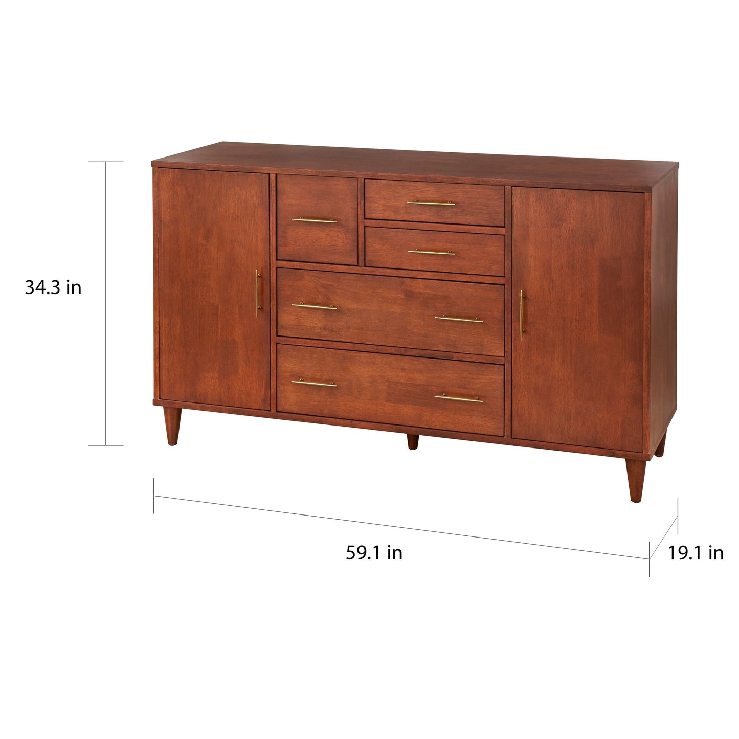 Credenza/buffet Lifestorey Ana Mid-Century