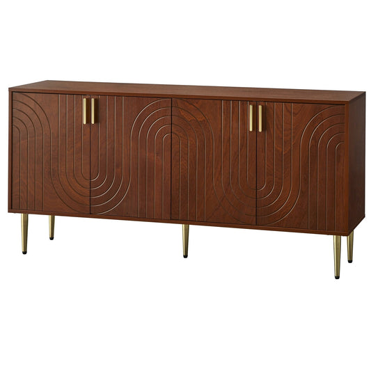 Credenza/buffet a quattro ante Lifestorey Tabaria Mid-Century