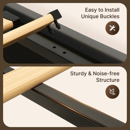 Struttura letto contenitore sollevabile, struttura letto imbottita con sistema di stoccaggio idraulico e testiera