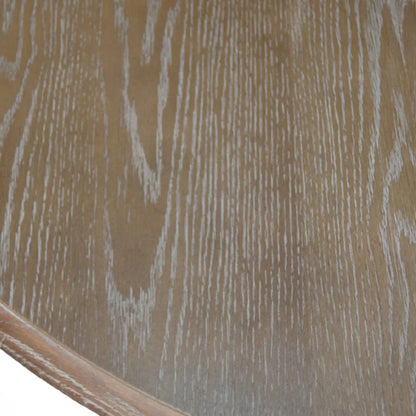 Tavolo da pranzo rotondo con base a croce in stile fattoria