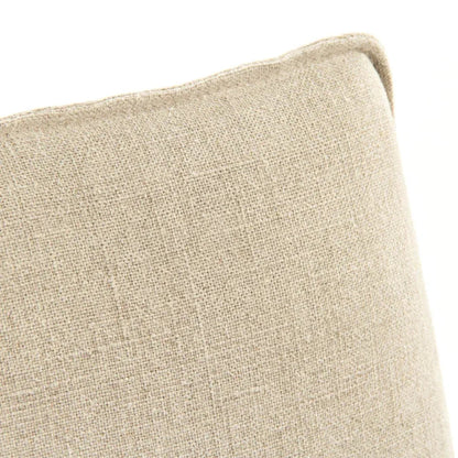 Sedia da pranzo rivestita in lino