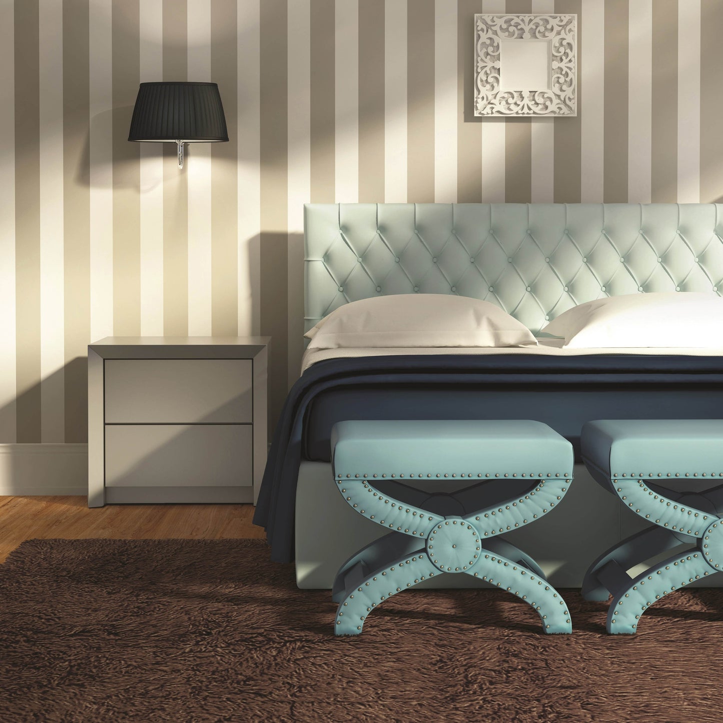 Tappeto Linon Flokati in lana spessa