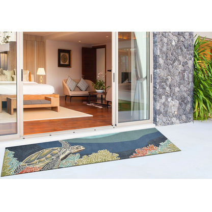 Liora Manne Ravella Akumal Tappeto per interni/esterni Ocean
