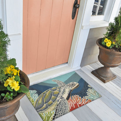 Liora Manne Ravella Akumal Tappeto per interni/esterni Ocean