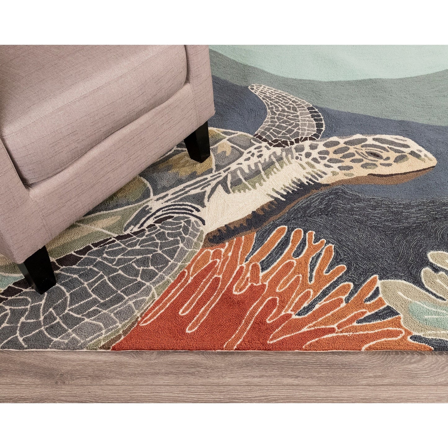 Liora Manne Ravella Akumal Tappeto per interni/esterni Ocean