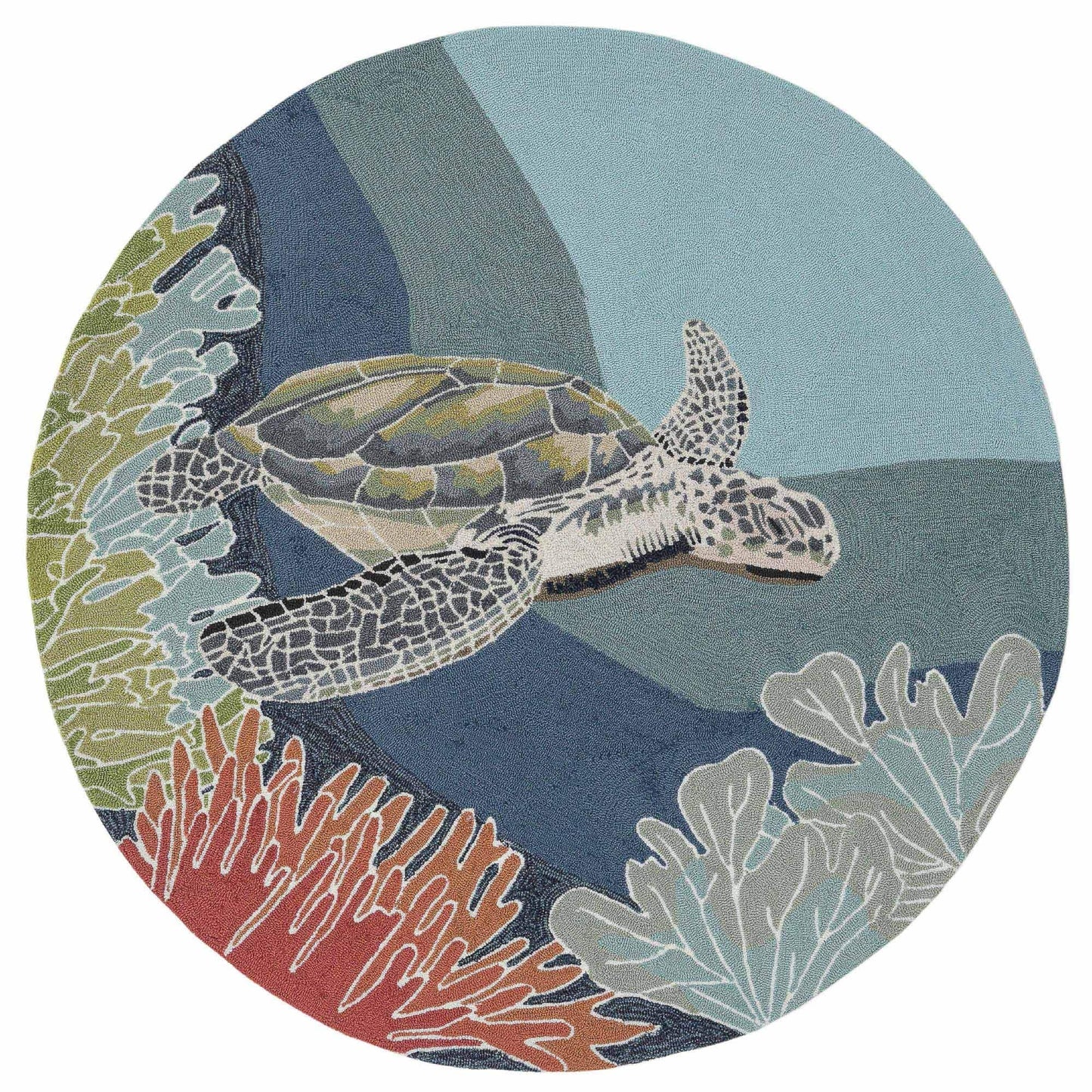 Liora Manne Ravella Akumal Tappeto per interni/esterni Ocean