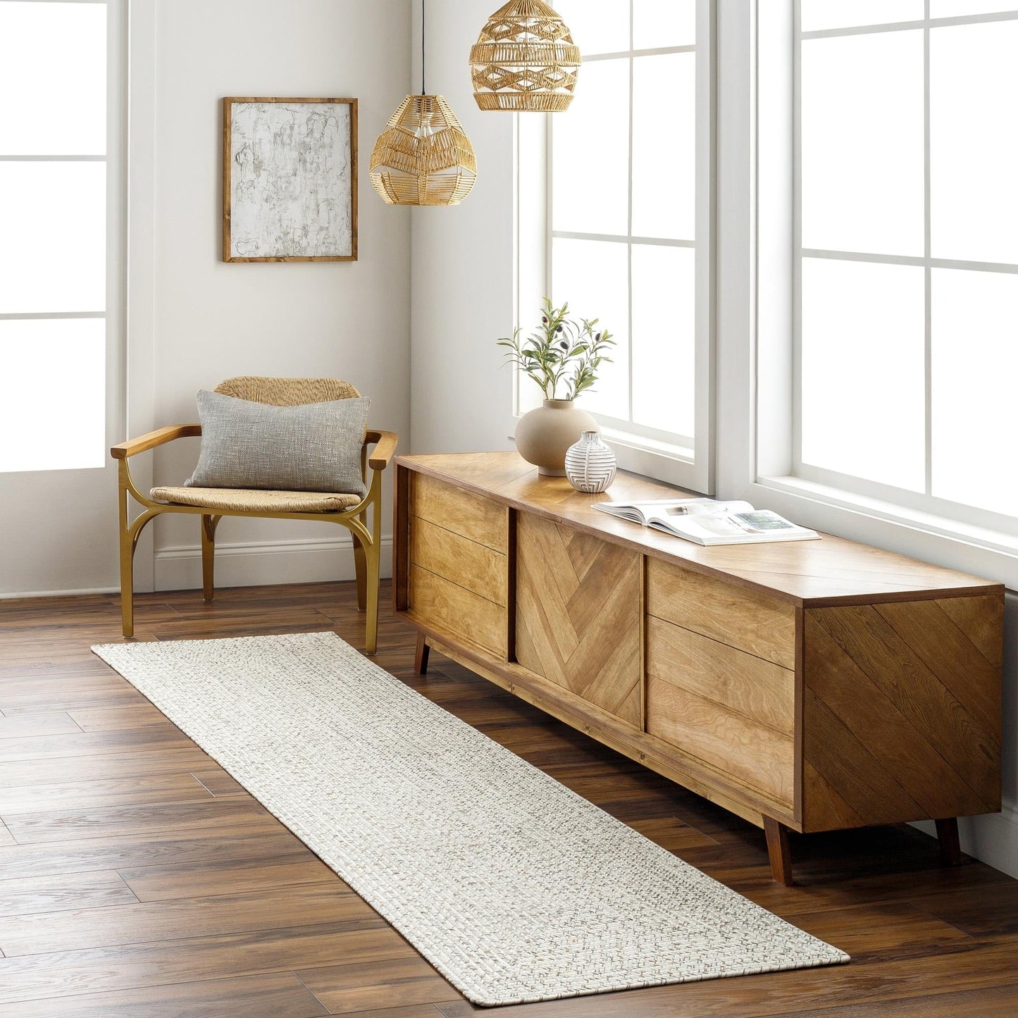 Tappeto da esterno Livabliss Chesapeake Bay Country Stripe