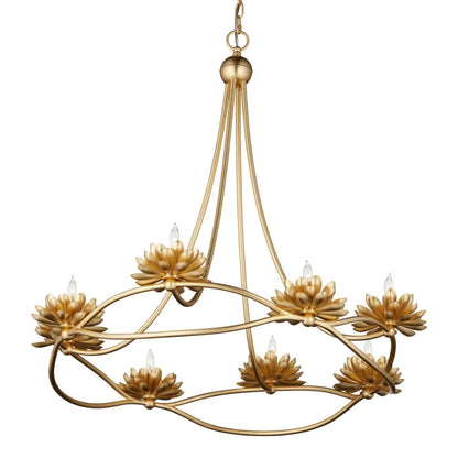 Lampadario Lotus Bloom Gold