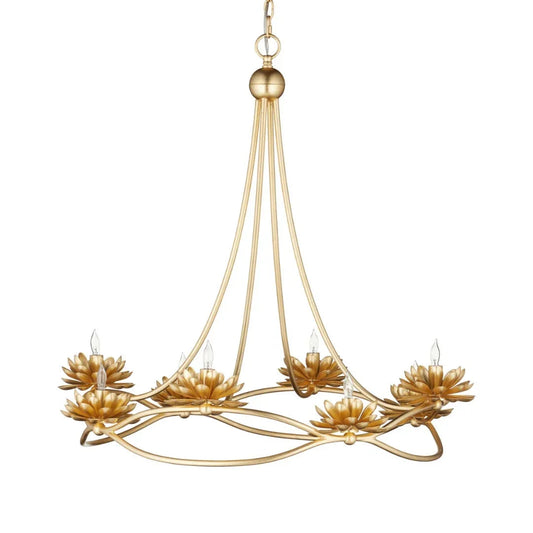 Lampadario Lotus Bloom Gold