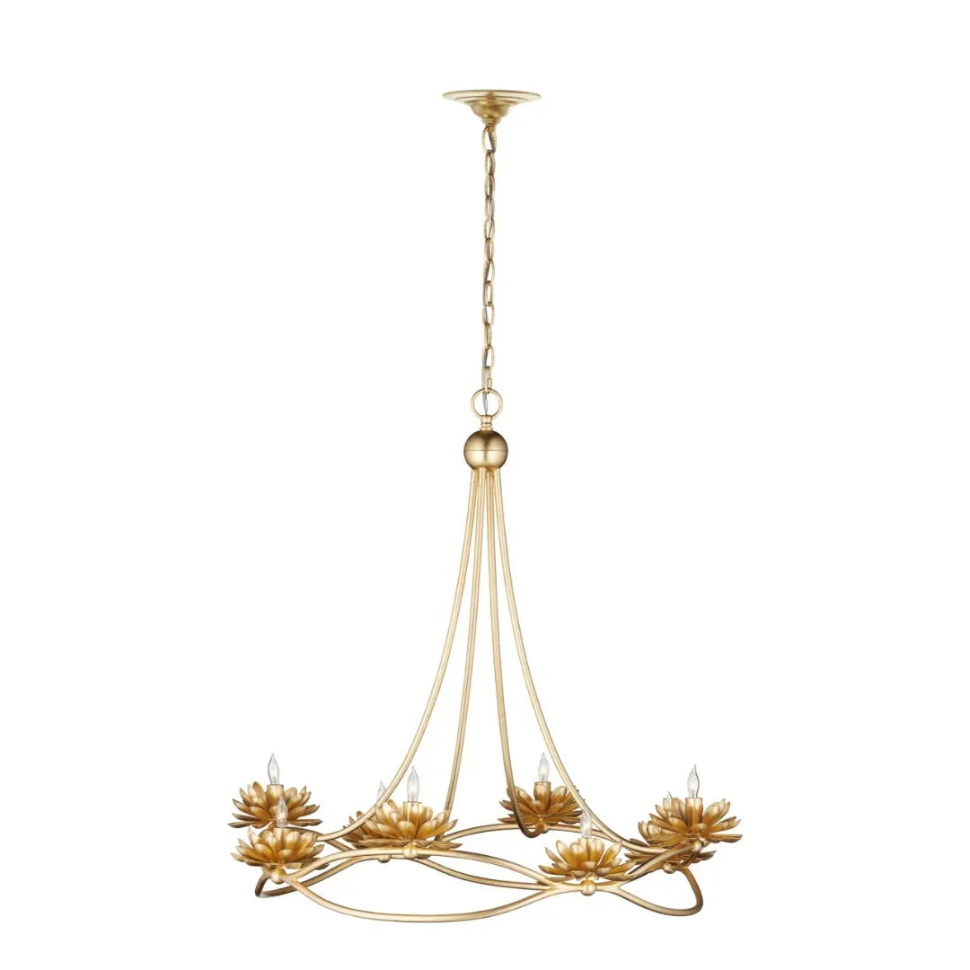Lampadario Lotus Bloom Gold