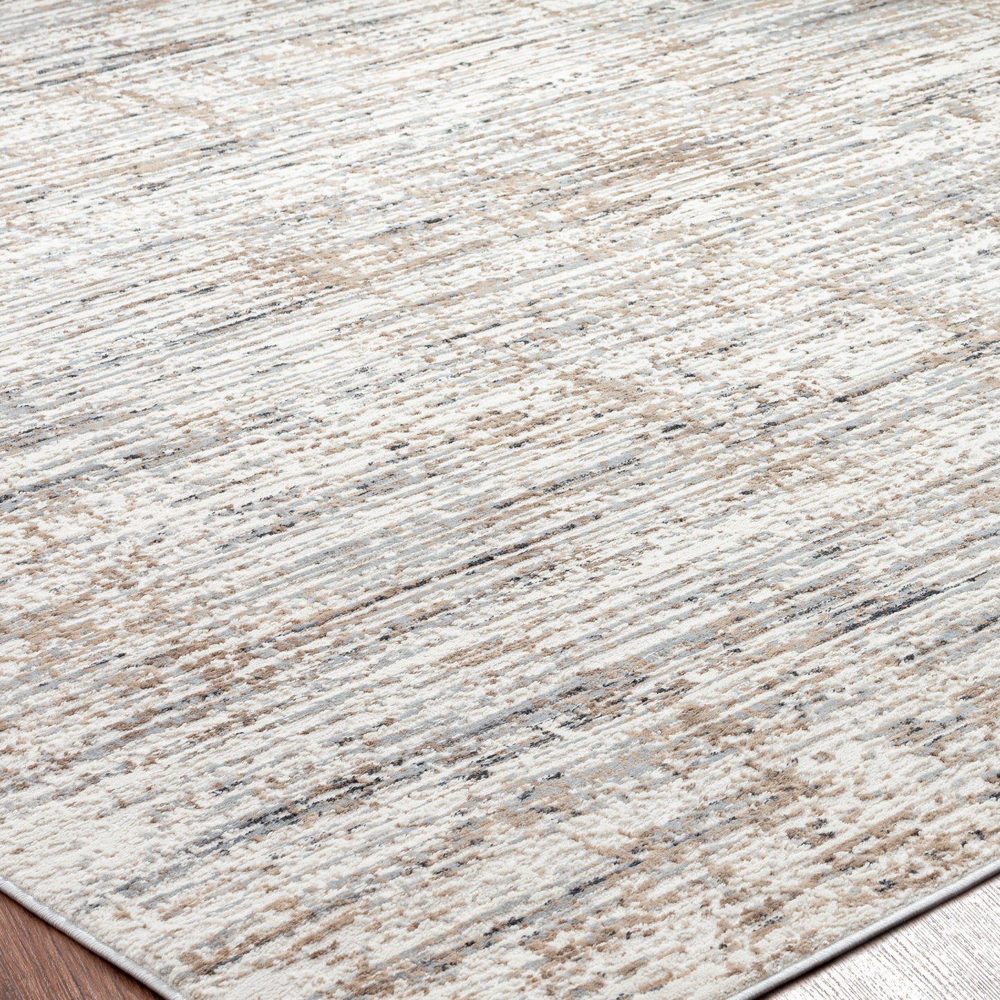 Tappeto Lumina a strisce astratte moderne e contemporanee a pelo lungo e corto